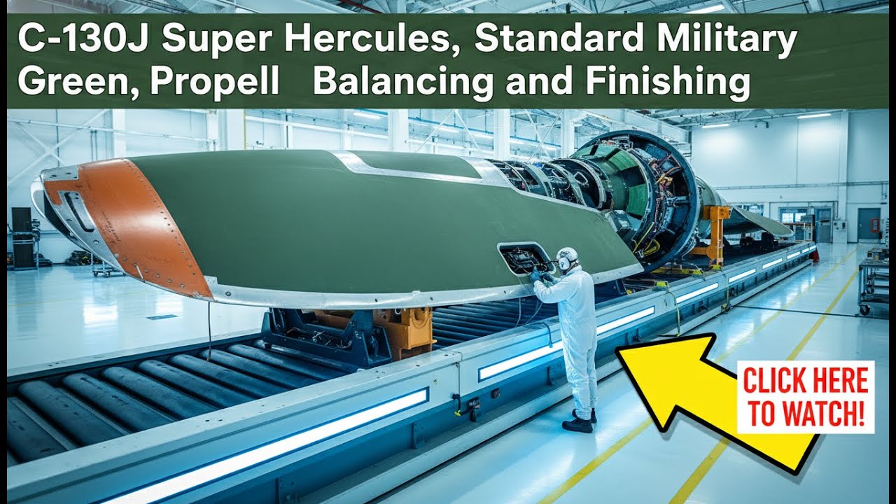 C-130J Super Hercules: Precision Propeller Blade Balancing & Composite Finishing Process