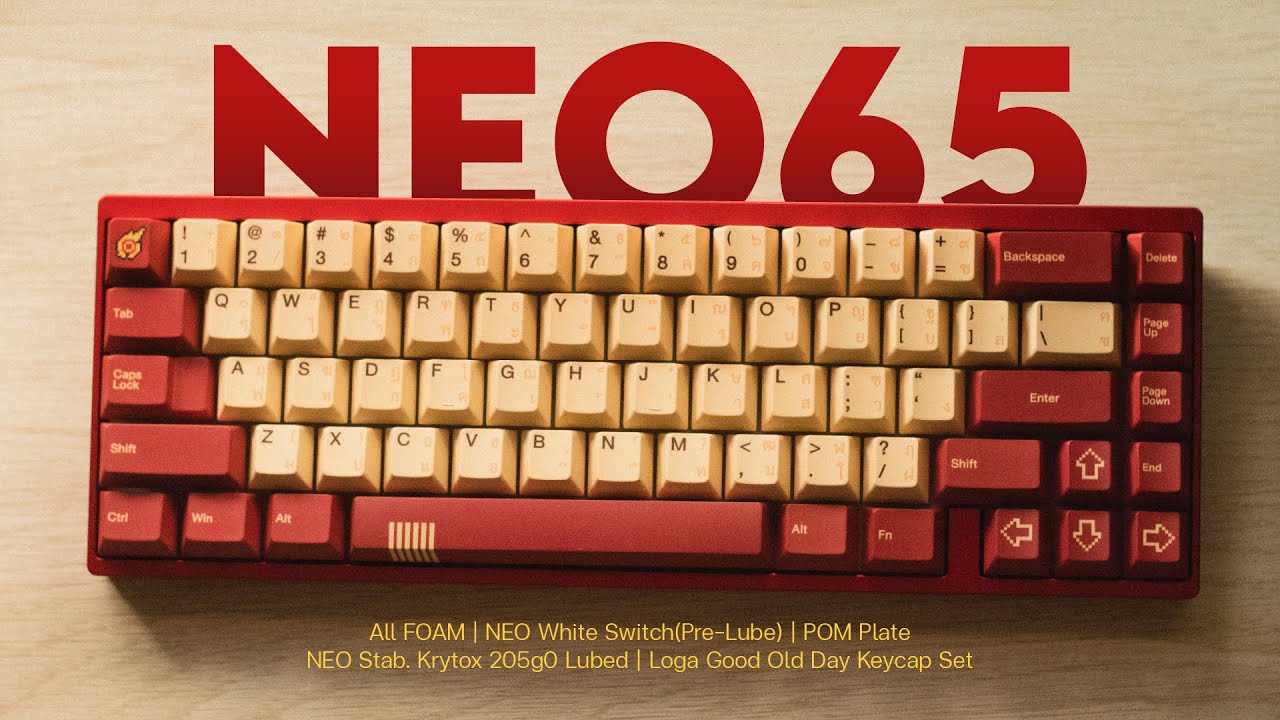 NEO65 - Unboxing , Build & Sound Test (All Foam & POM Plate)
