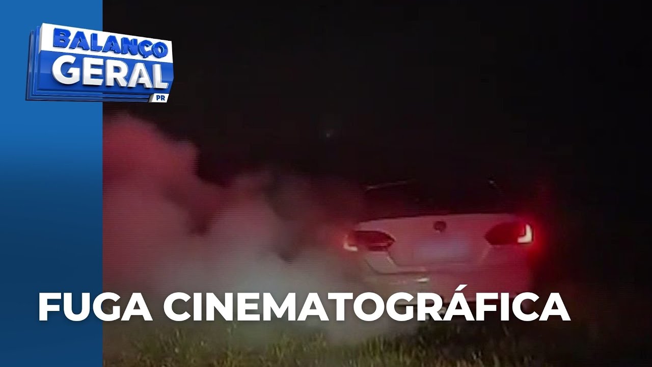 Suspeitos de tráfico usam carro com dispersor de fumaça para confundir polícia, no PR