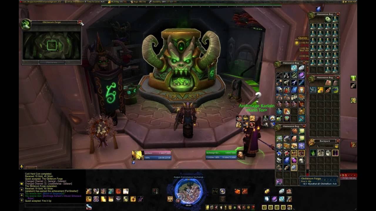 World of Warcraft Legion i TT's Corner - Guide til Obliterum Forge - E11