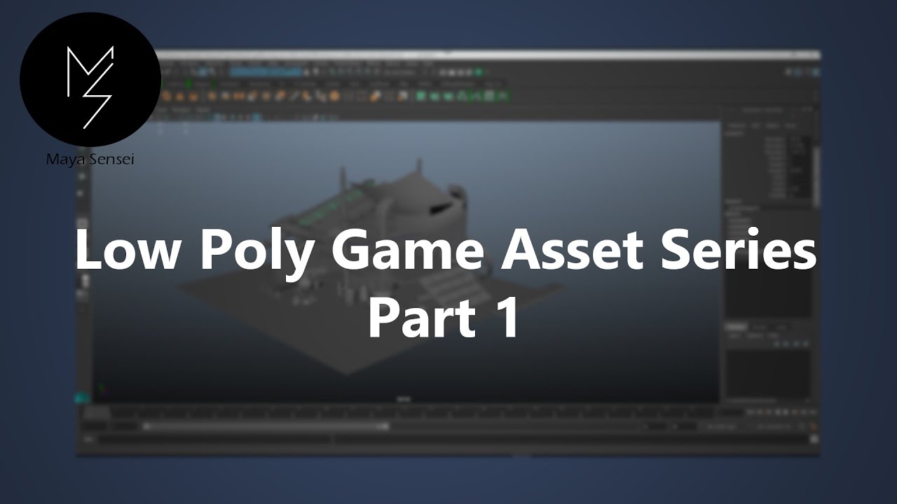 Maya Modeling Techniques - Low Poly Assets for games - Part 1