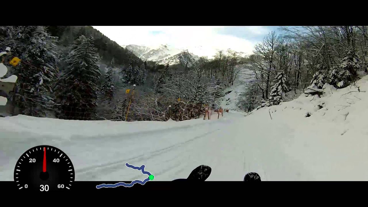 Matt Weissenberge, Schlittenbahn Test 2013., sledding Matt