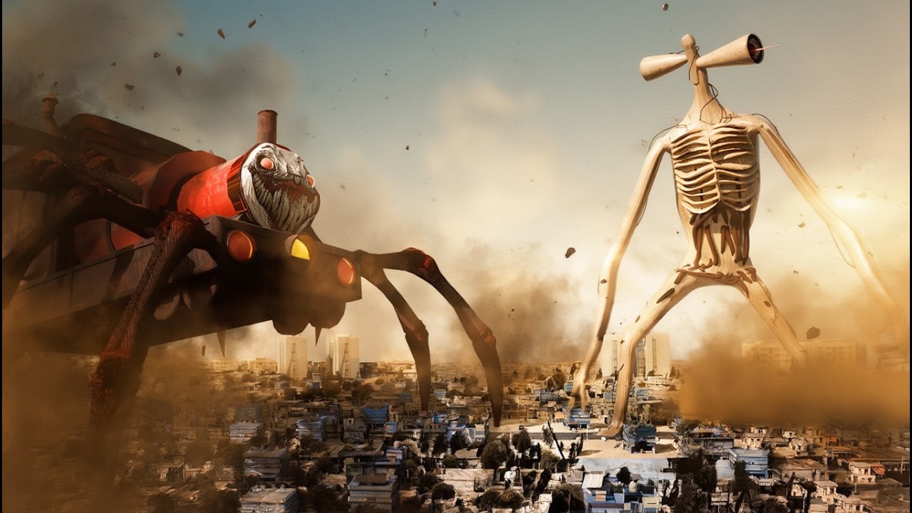 Spider Monster Eats Everything in Garry's Mod Coffing song