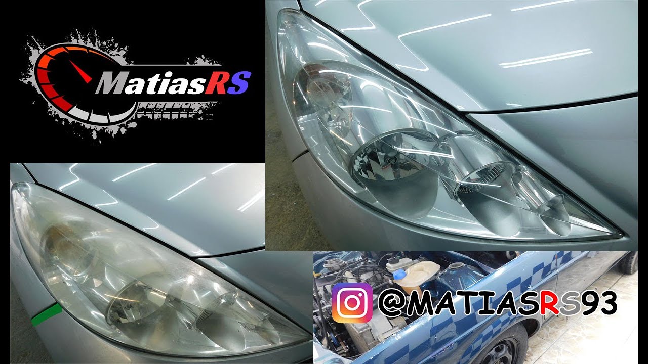 Como pulir un ópticas y vidrio delantero a NUEVO - MatiasRS