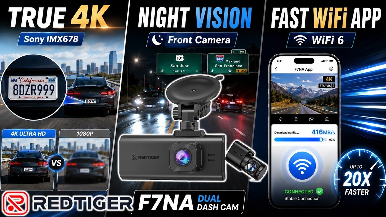 Redtiger F7NA Dash Cam | Is this the best 4K dash cam in 2026?
