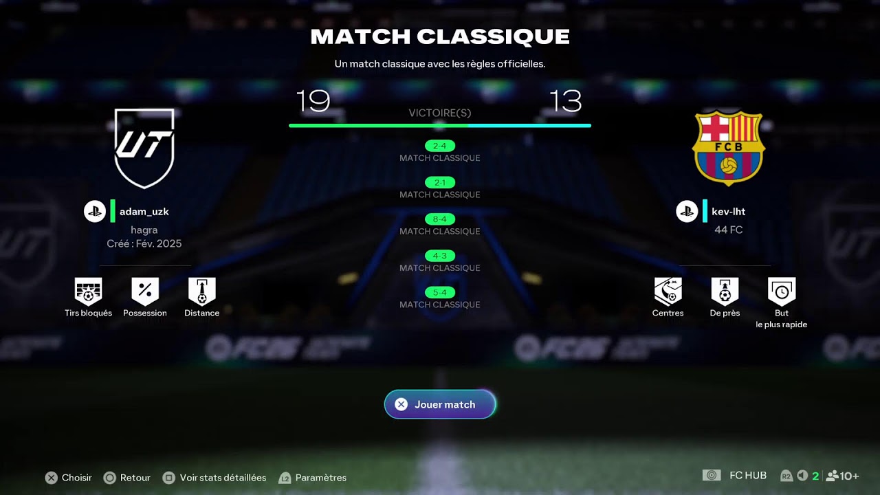 Live FIFA contre mon pote