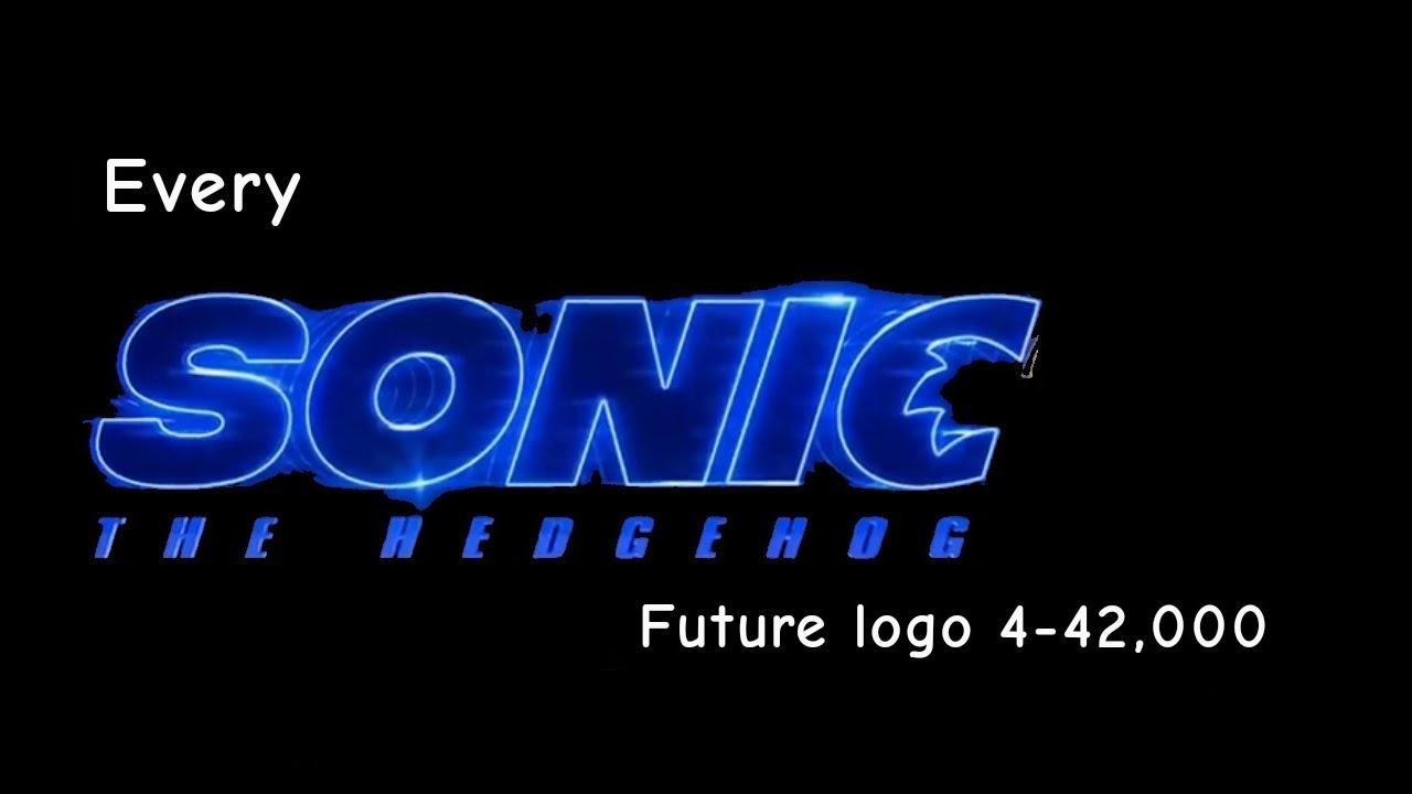 Every Sonic The hedgehog Future logo 4-42,000