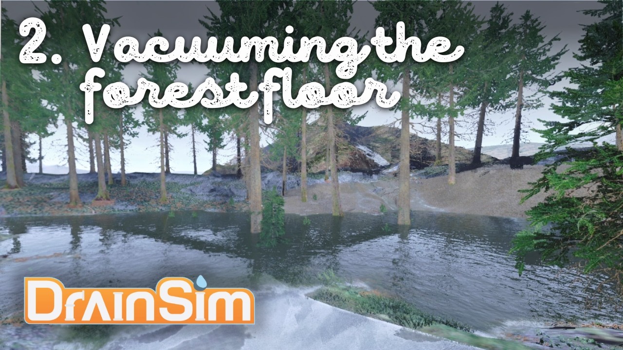 2 ⁕ Vacuuming the forest floor ⁕ DrainSim ⁕ relaxing ⁕ slow gaming ⁕ no commentary