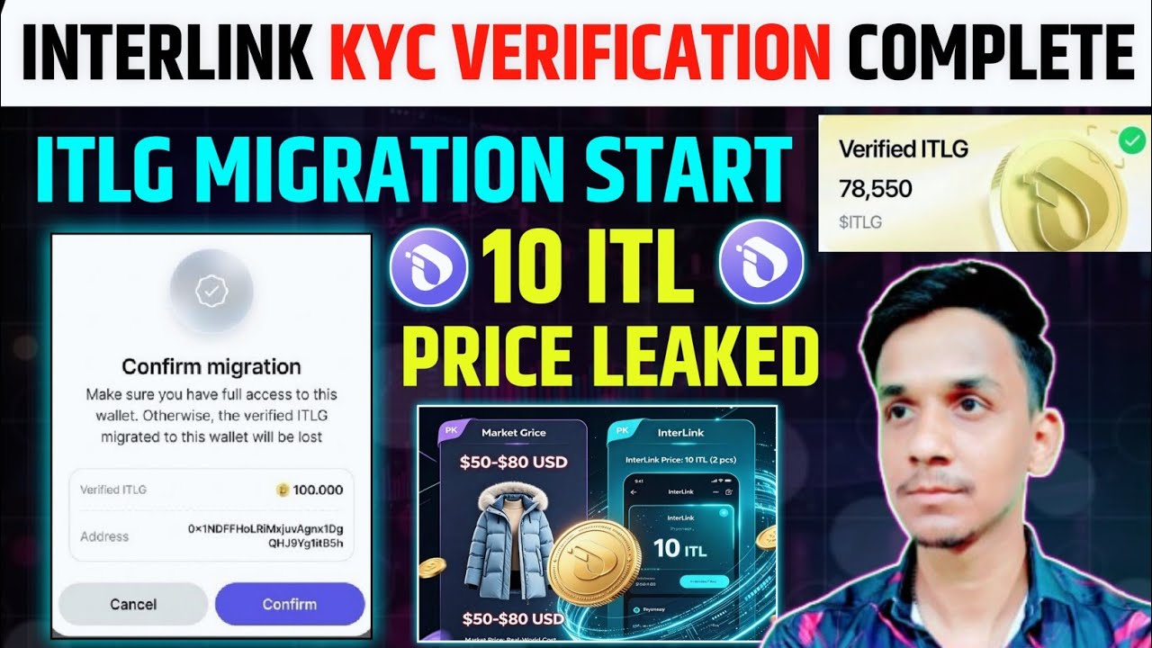 INTERLINK ITLG MIGRATION START🔥INTERLINK NETWORK KYC VERIFICATION ⭐INTERLINK NEW UPDATE 📌VERIFY ITLG