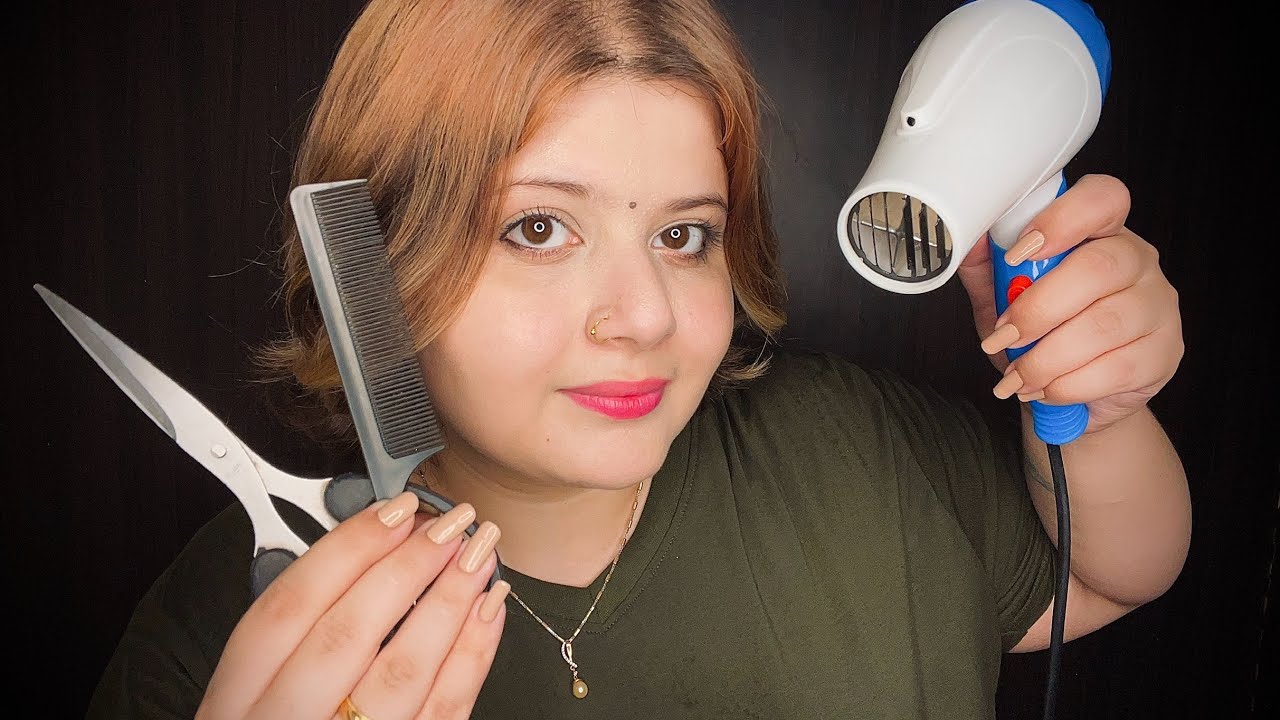 ASMR Friend Gives You Relaxing Haircut | Barber Shop Roleplay | Hindi asmr | Indian asmr