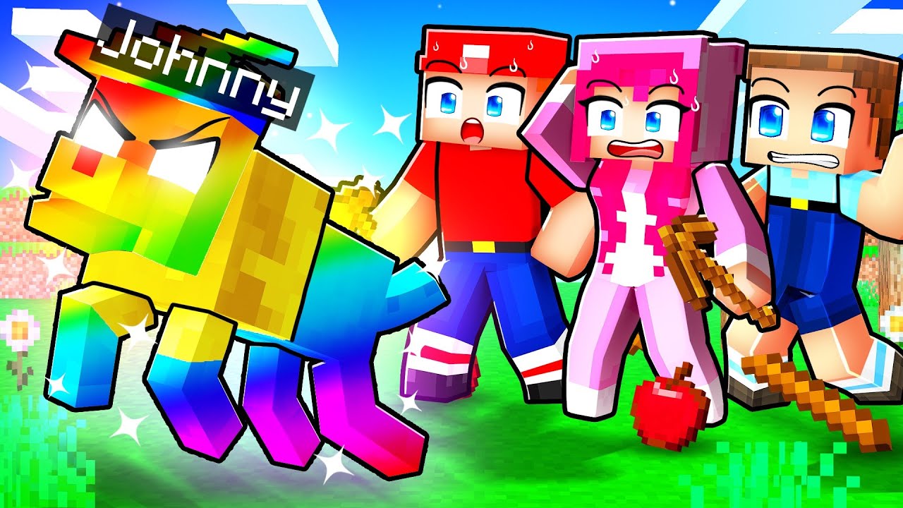 I Became an OP RAINBOW Dog in Minecraft!