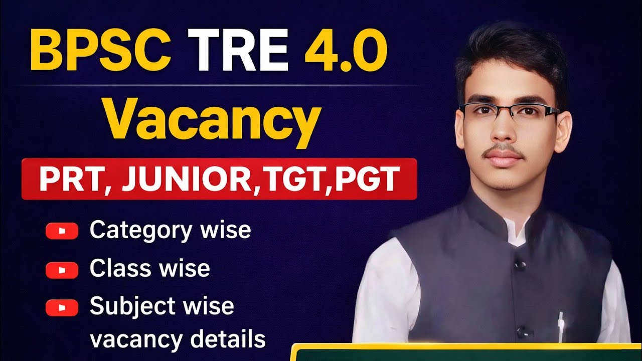 BPSC TRE 4.0 Category, Class, Subject wise vacancy details