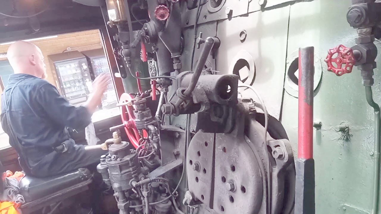 In the cab of 5917 on the Picnic Train: Central to Kiama