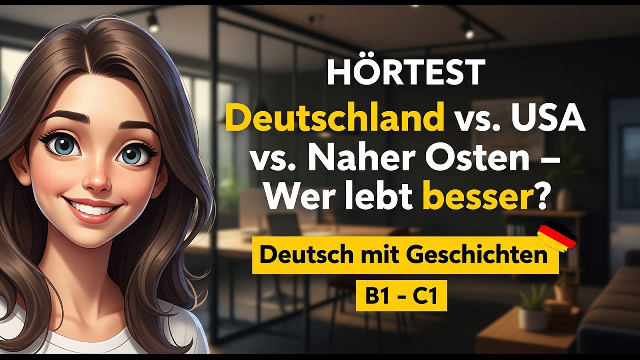 Deutschland vs USA vs Naher Osten – Wer lebt besser? | Deutsch lernen mit Geschichten