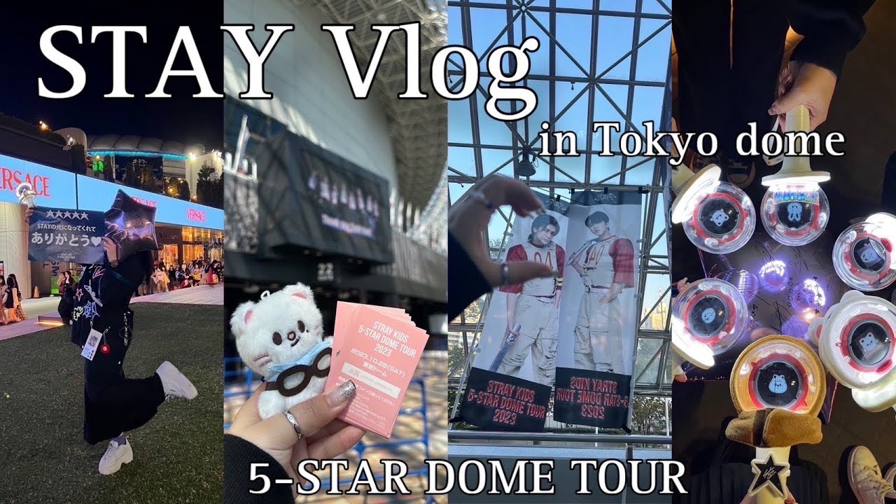 【Stray  Kids】初の東京ドーム、遂に念願のA賞当選😭‼️｜STAYの星になってくれてありがとう🌟｜5-STAR DOME TOUR 2023｜STAY vlog｜브이로그｜스테이｜スキズ