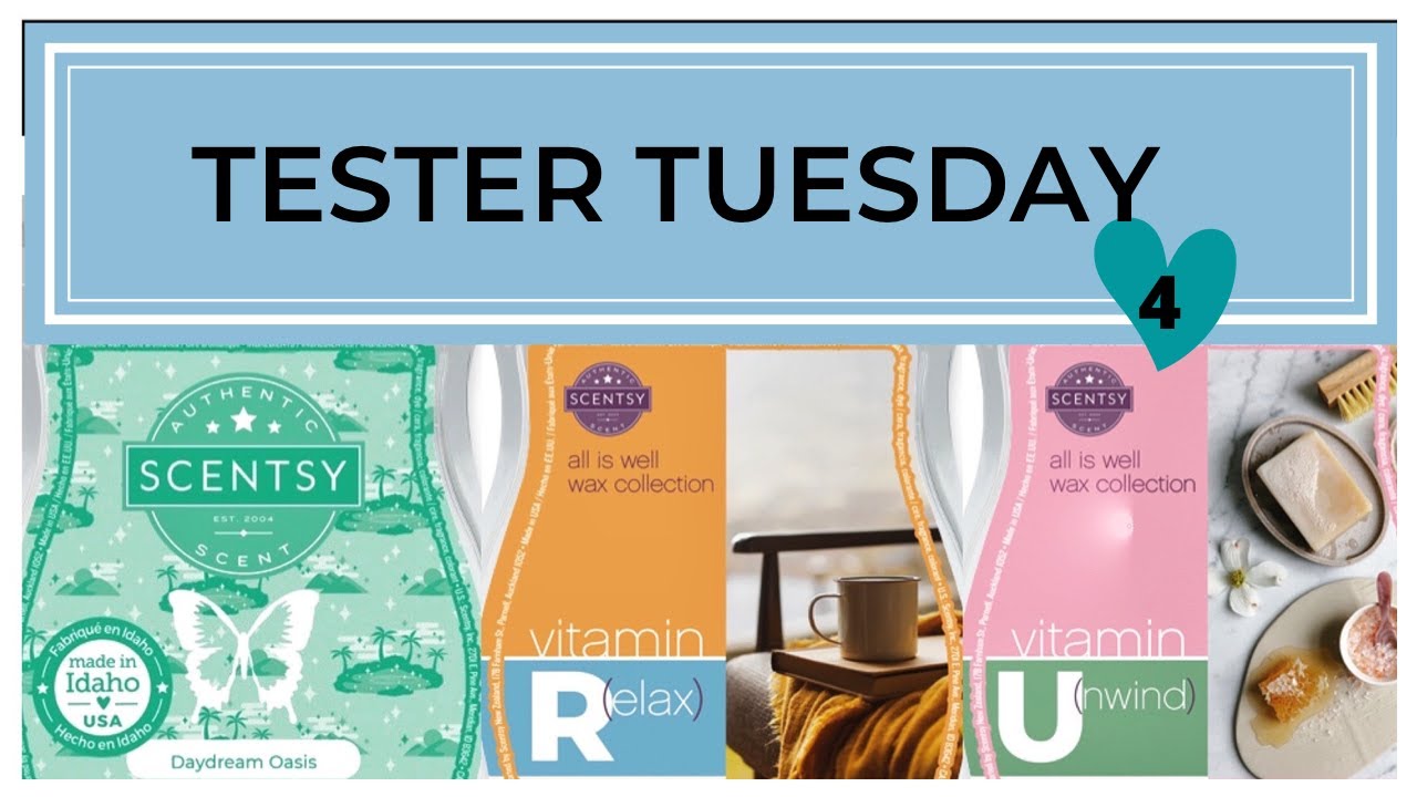 New Release S/S Tester Tuesday Daydream Oasis, Vitamin R and Vitamin U (Scentsy Reviews)