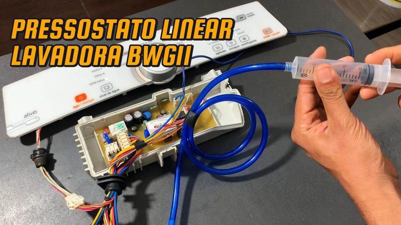 Lavadora BWG11 painel piscando - Erro Pressostato Linear