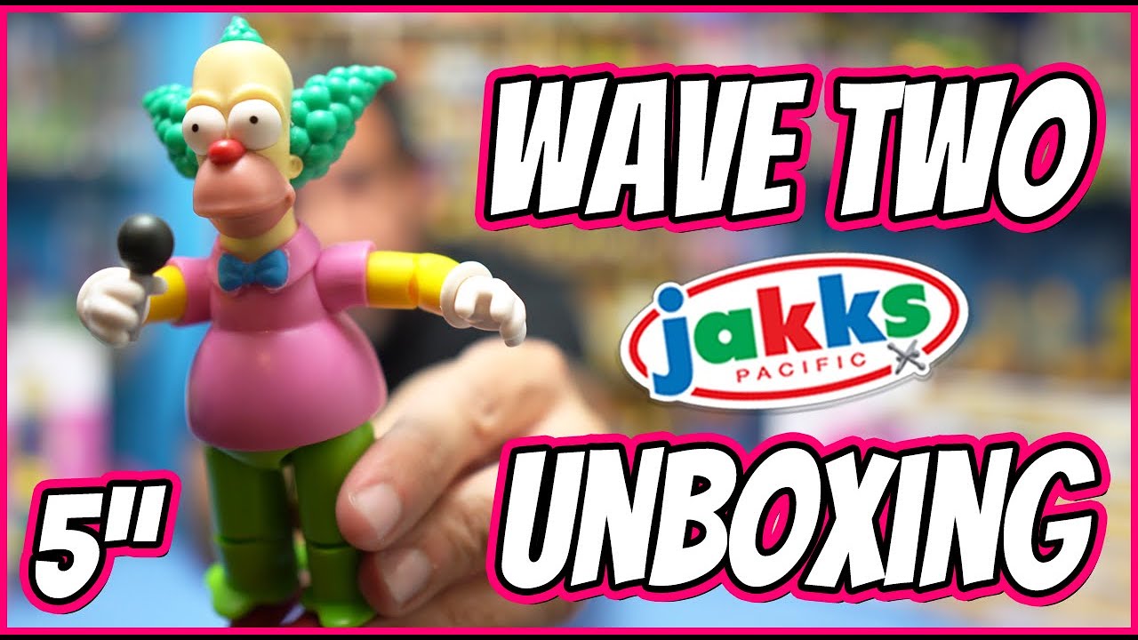 JAKKS Pacific The Simpsons Wave 2 unboxing