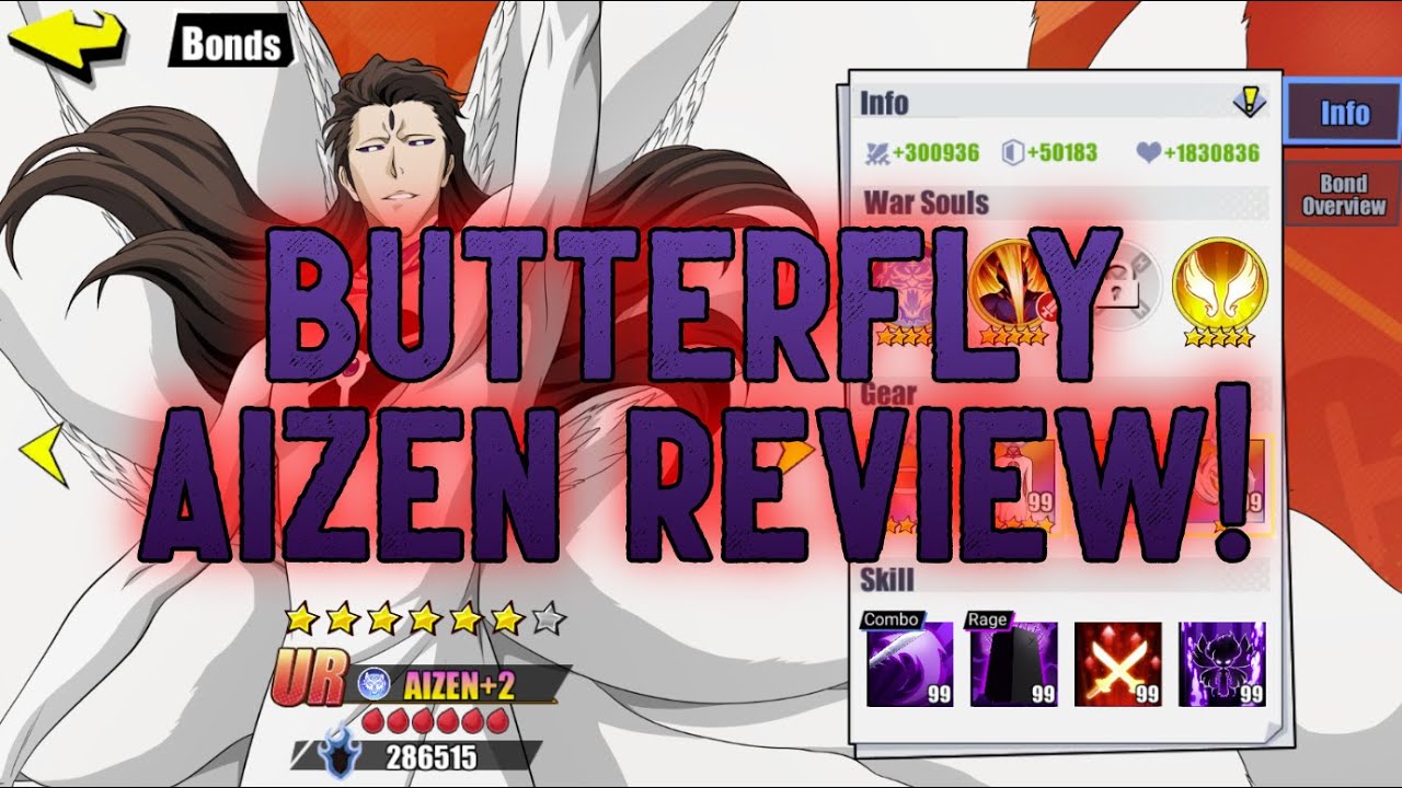 6★ Butterfly Aizen Review! BLEACH Immortal Eternal Soul