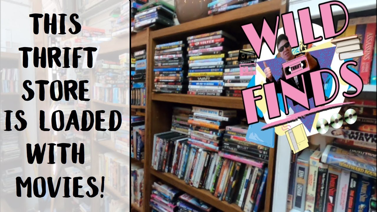 Hunting Thrift Stores for DVD VHS CDs Video Games
