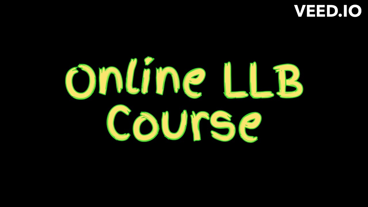 Online LLB Course