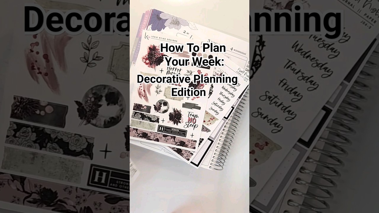 How To Plan Your Week Using a Journaling Kit 
