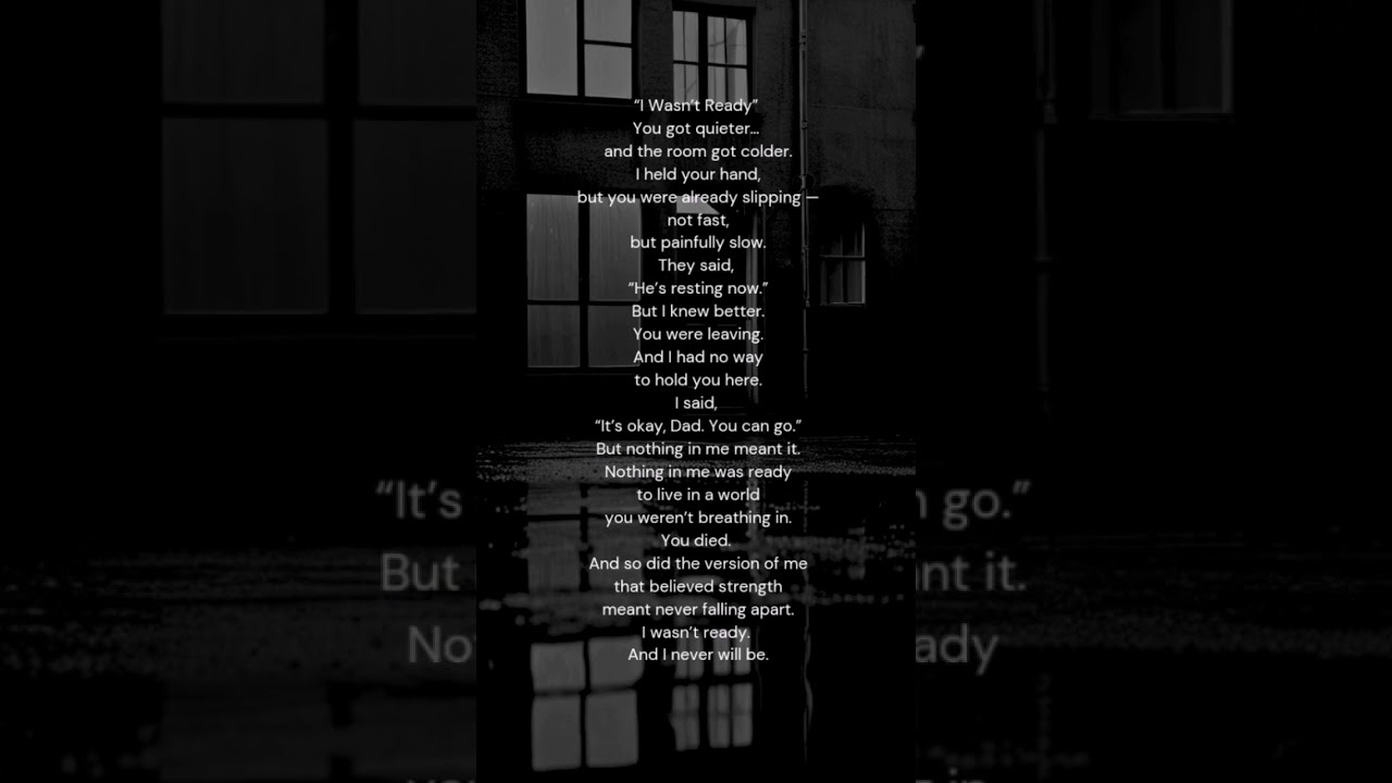 I Wasn&rsquo;t Ready to Say Goodbye &ndash; A Poem for Anyone Grieving a Loved One