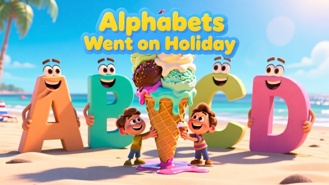 👉 Alphabets Went on Holiday 🔤🏖️ | A to Z Alphabet Song for Kids | Fun Learning