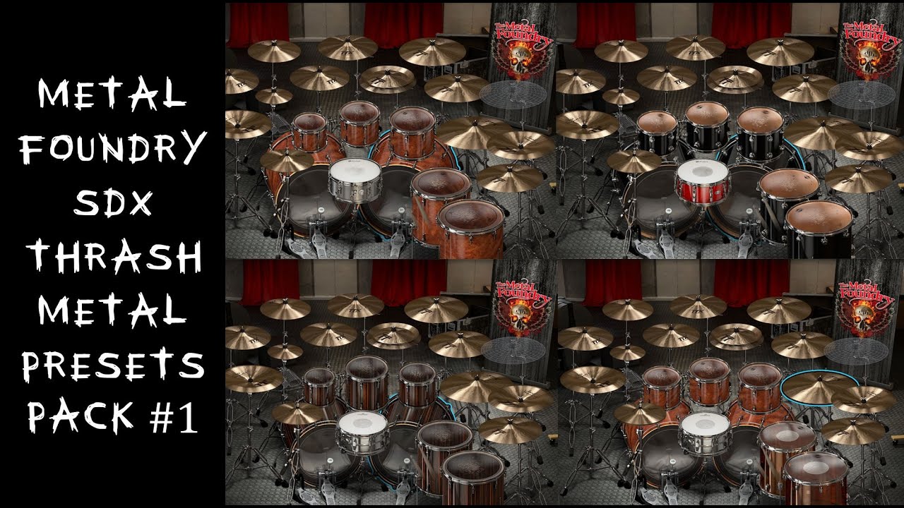 Superior Drummer 3 Metal Foundry SDX Thrash Metal Presets Pack #1 (4 presets)