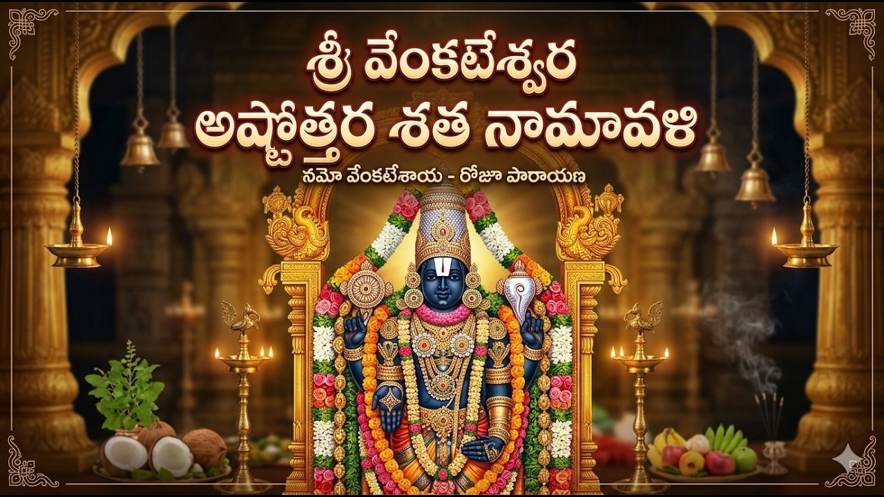 ప్రత్యక్ష ప్రసారం: శ్రీ వేంకటేశ్వర అష్టోత్తర శత నామావళి | Lord Venkateswara Devotional Live#live