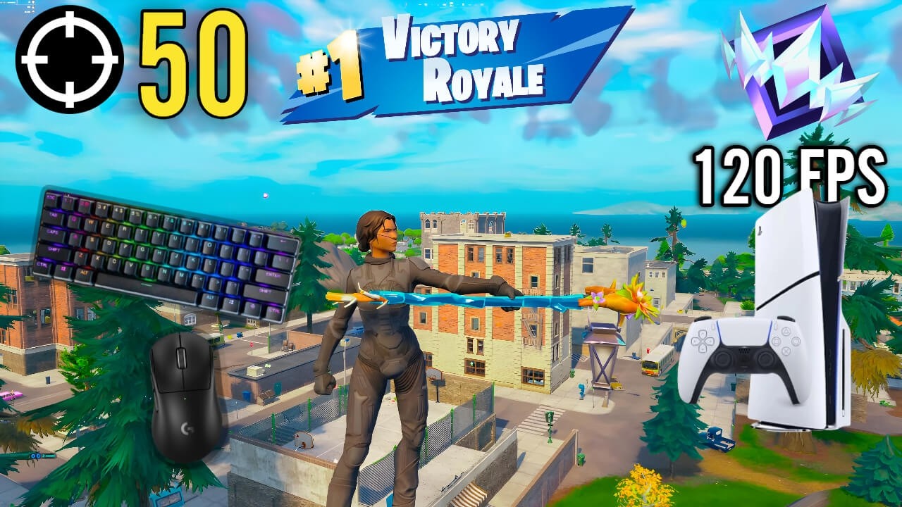 Fortnite Unreal Ranked Reload On Ps5 Slim | Keyboard & Mouse Gameplay | 120 FPS | 4K