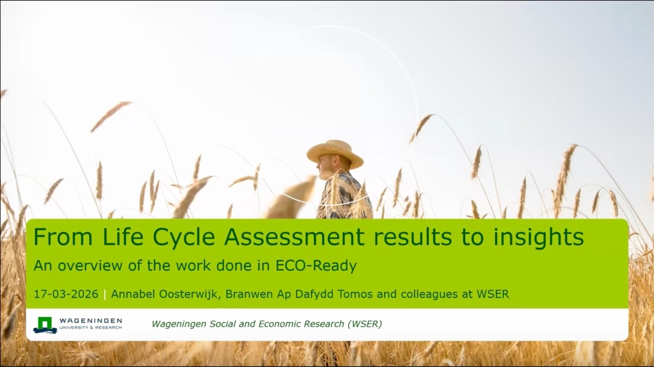 Applying LCA in Climate-Resilient Food Systems | Eco-Ready Webinar Series #3 (Recording)