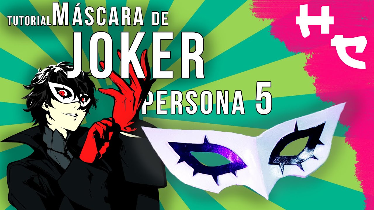 ¡Hagamos la máscara de Joker del videojuego Persona 5!