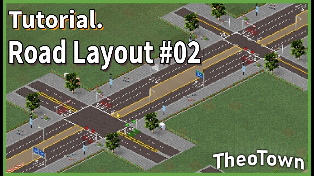 Custom Road Layout 02 | TheoTown Tutorial | PixAsh