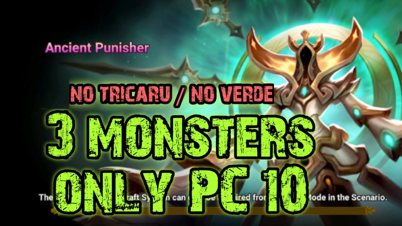 summoners war: new! 3 monsters only PC 10 speed team!