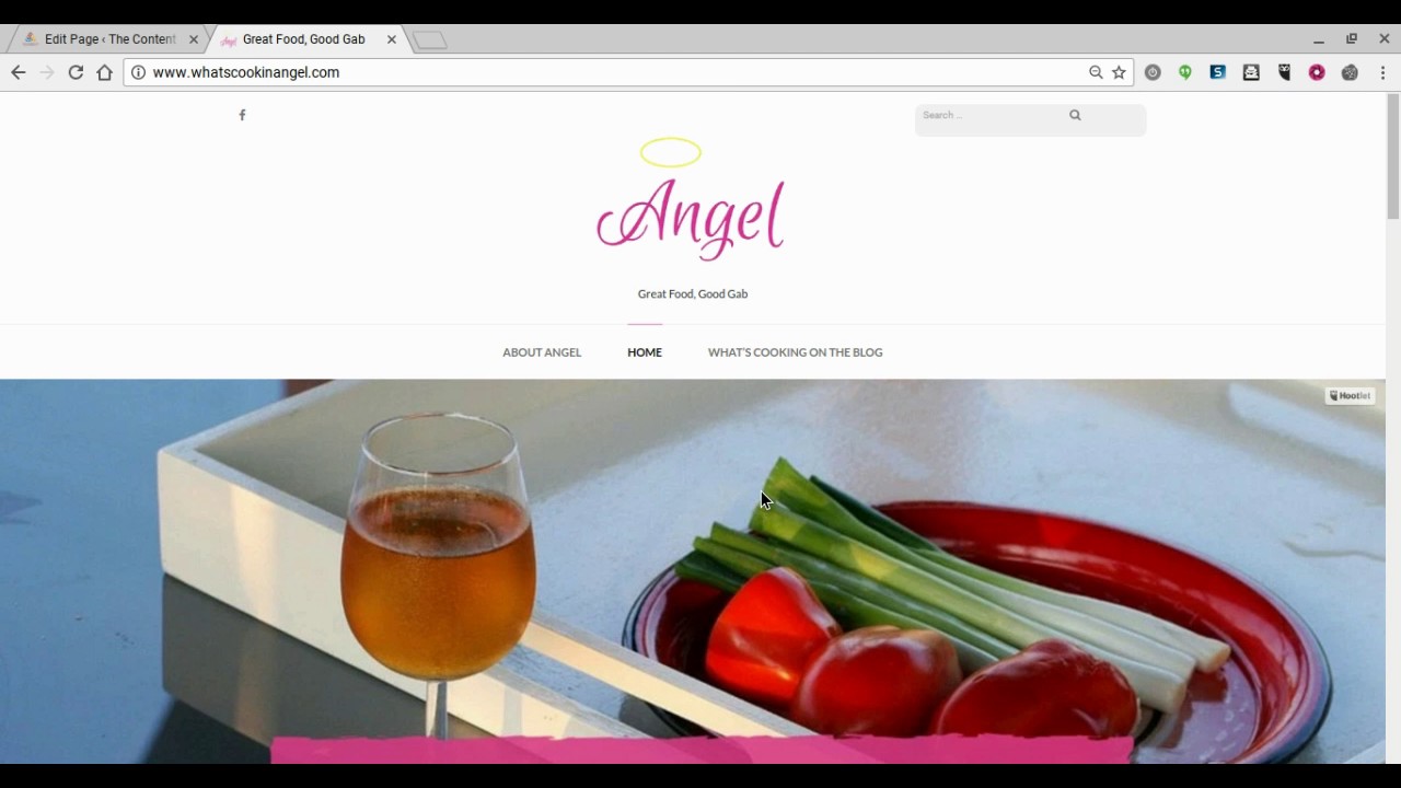 Cooking Blog Web Design
