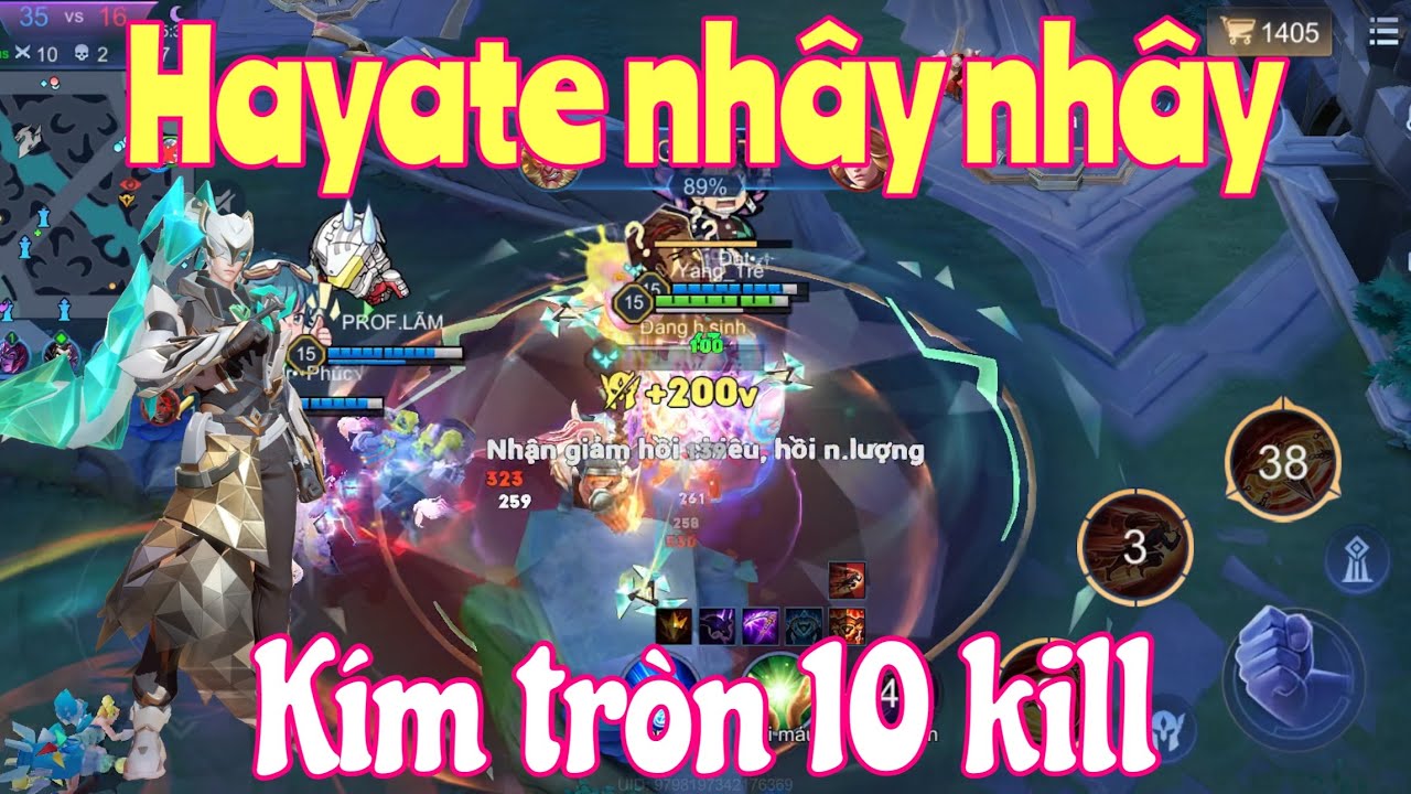 Hayate vừa cày rank vừa nhây kím kill - LQMB