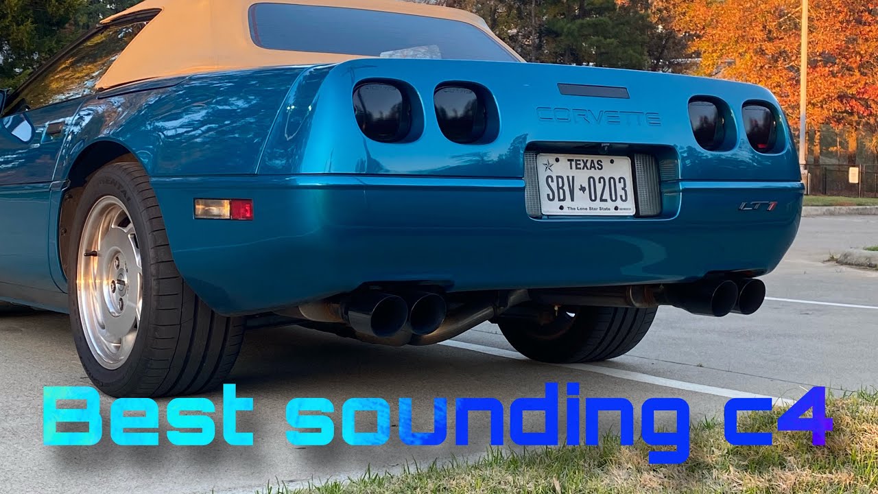 C4 corvette gets American Racing headers and a tune!