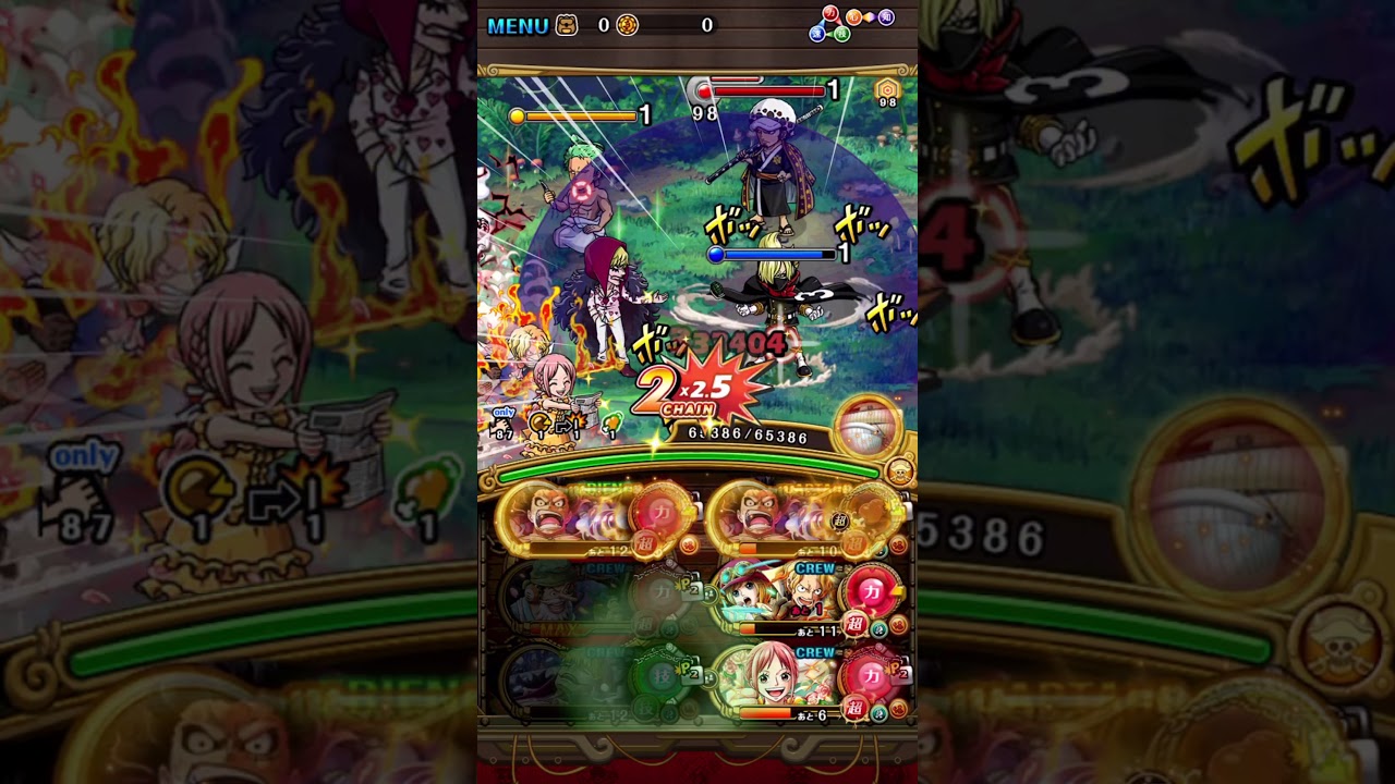 [OPTC] Hawkins Training Forest (★13) - v2 Snakeman team! トレクル！特訓の森 「藁」！ルフィ(6周年)パ！