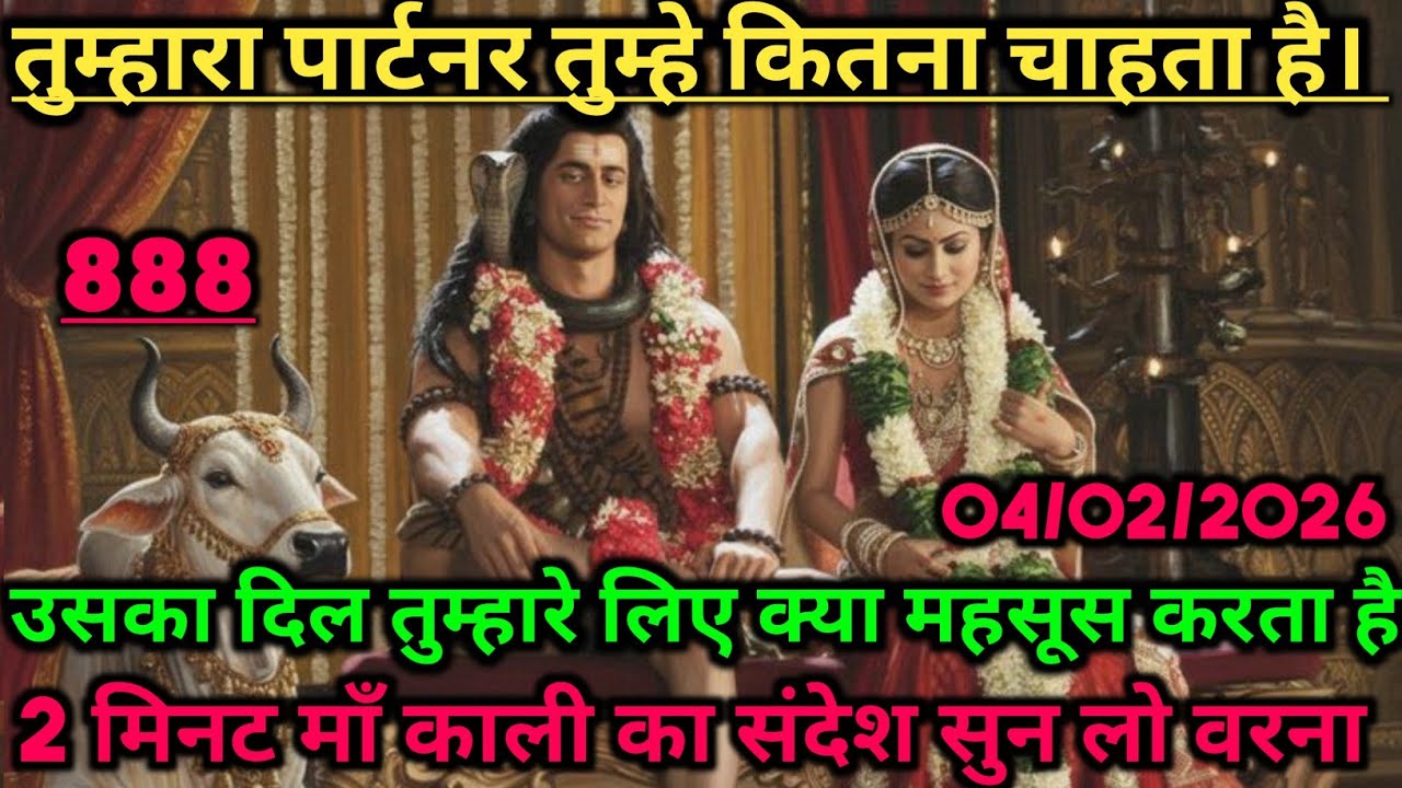 🕉️तुम्हारा पार्टनर तुम्हे कितना चाहता है उसका दिल तुम्हारे लिए क्या महसूस 🕉️ Maa Kali ka sandesh#maa
