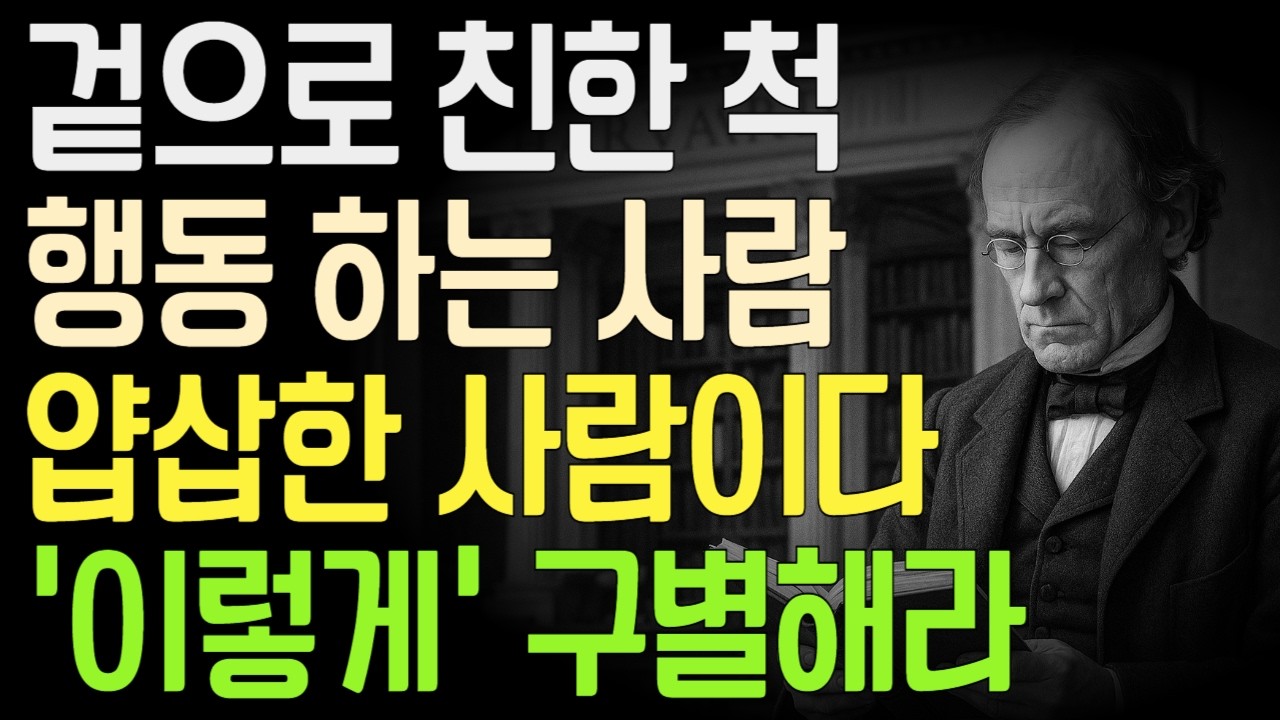 가짜 친절의 진짜 얼굴: 당신을 소모시키는 사람을 구별하는 법 |가짜 인연의 실체 | 잘라내야 할 사람들의 특징 |