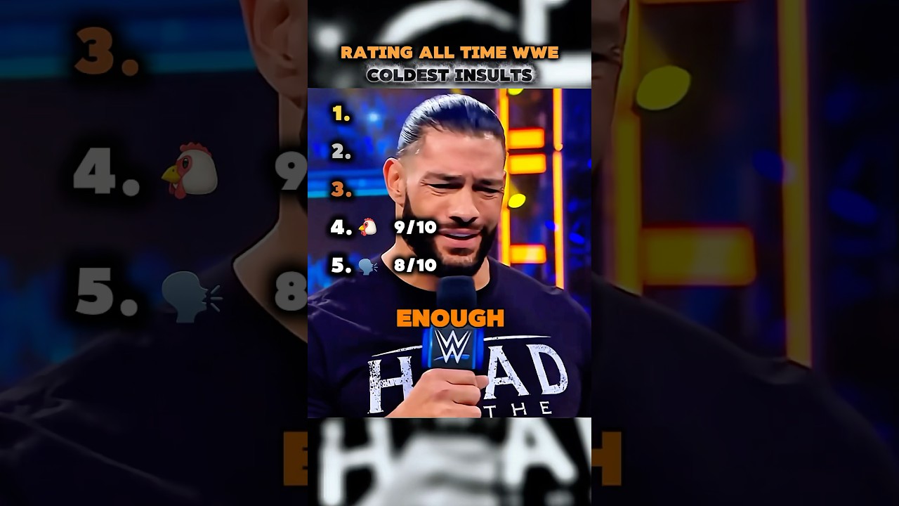 Rating ALL TIME WWE COLDEST Insults 🤧