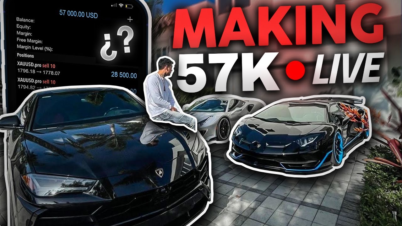 WATCH ME MAKE $56,000 LIVE TRADING FOREX GOLD