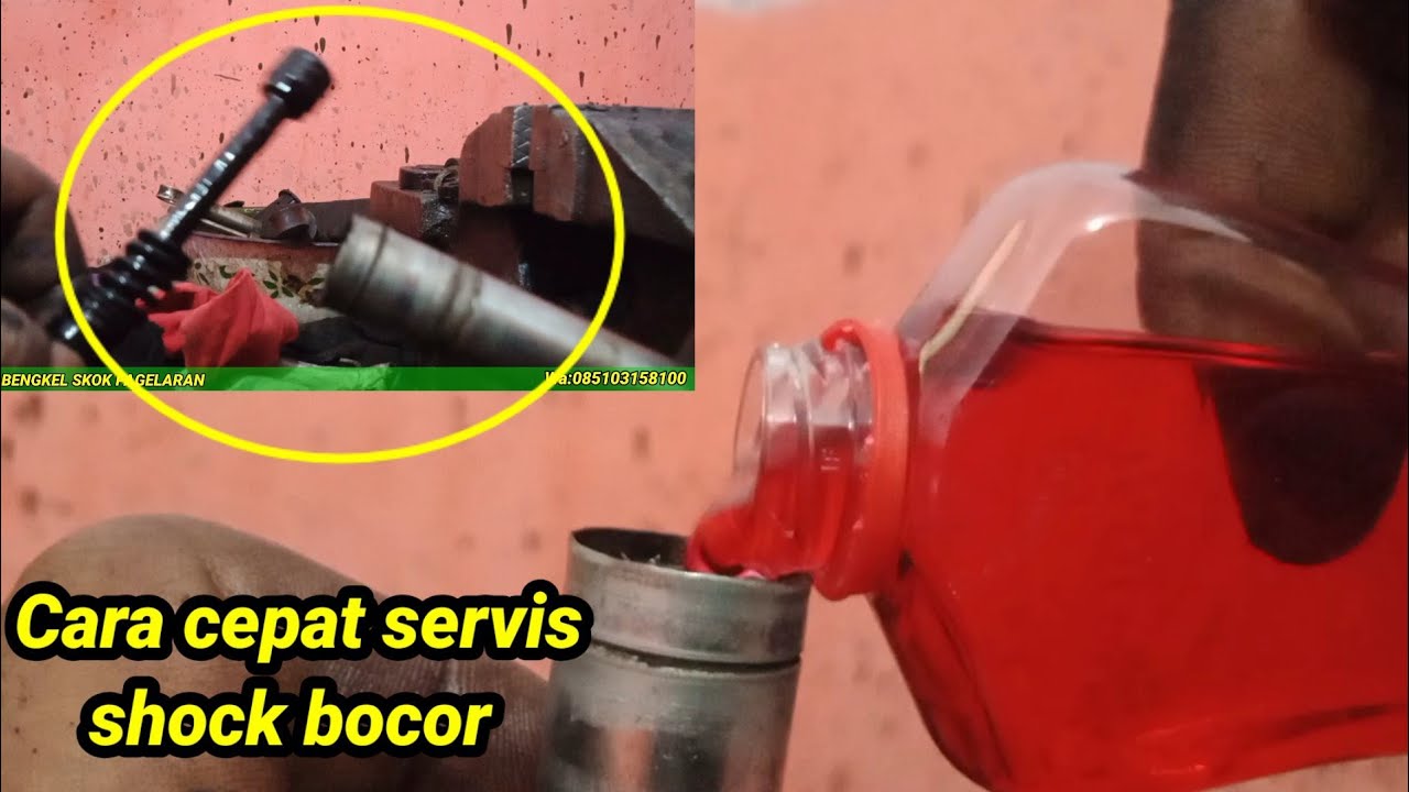 Cara memperbaiki shock belakang Honda grand#bocor
