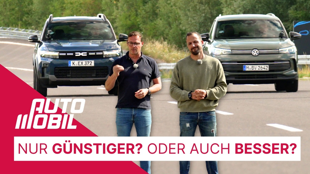 Dacia Bigster vs. VW Tiguan - Der Vergleichstest! | auto mobil