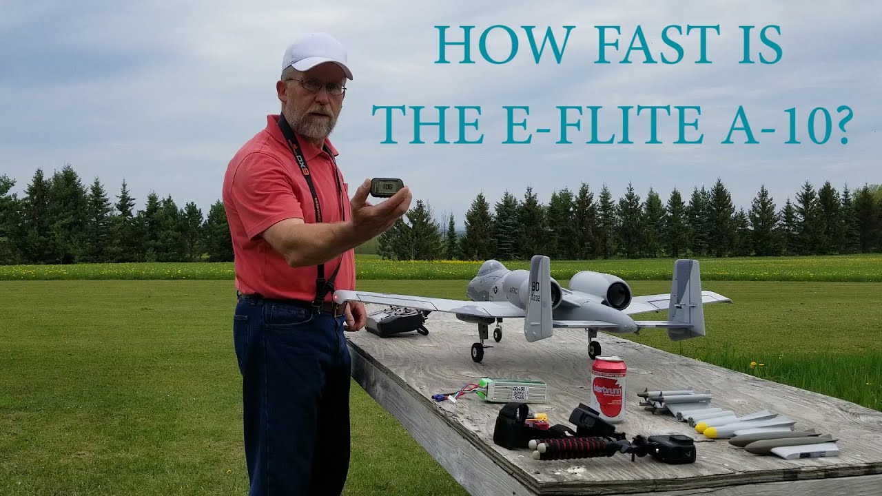 Horizon Hobby E-Flite A-10 Thunderbolt II_GPS SPEED TEST!