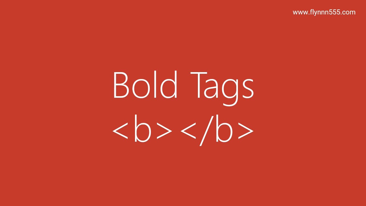 html bold