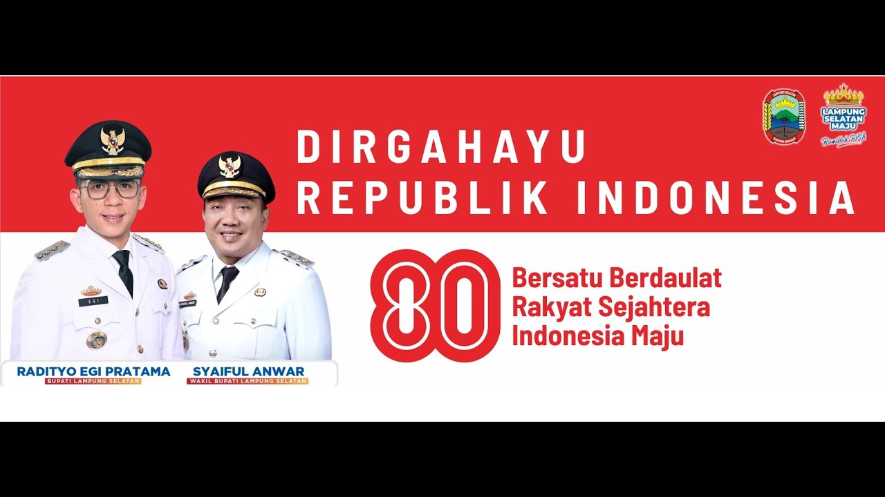 Upacara Penurunan Bendera HUT RI ke 80 | Lapangan Menara Siger Lampung Selatan