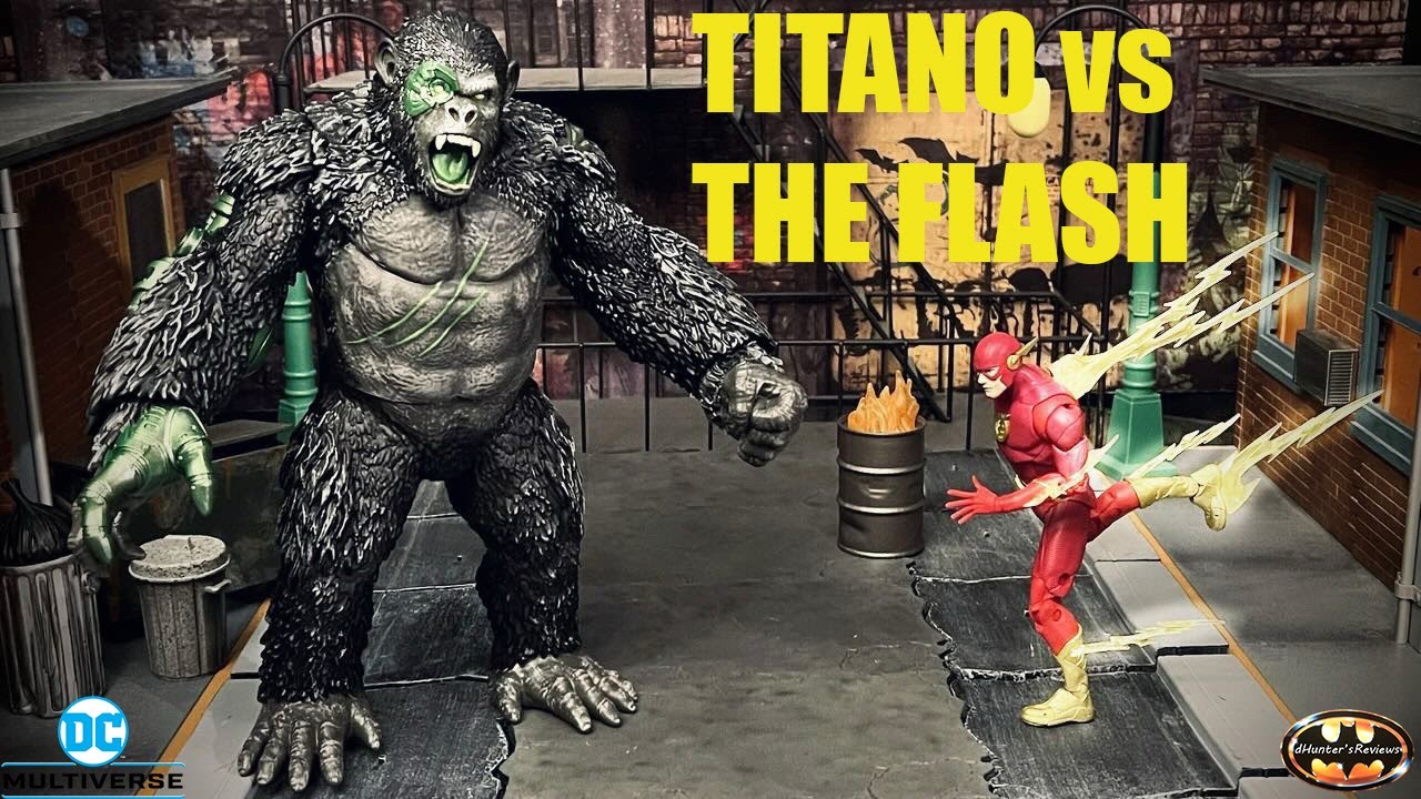 Обзор и сравнение наборов фигурок McFarlane DC Multiverse Titano vs Flash из 2 штук