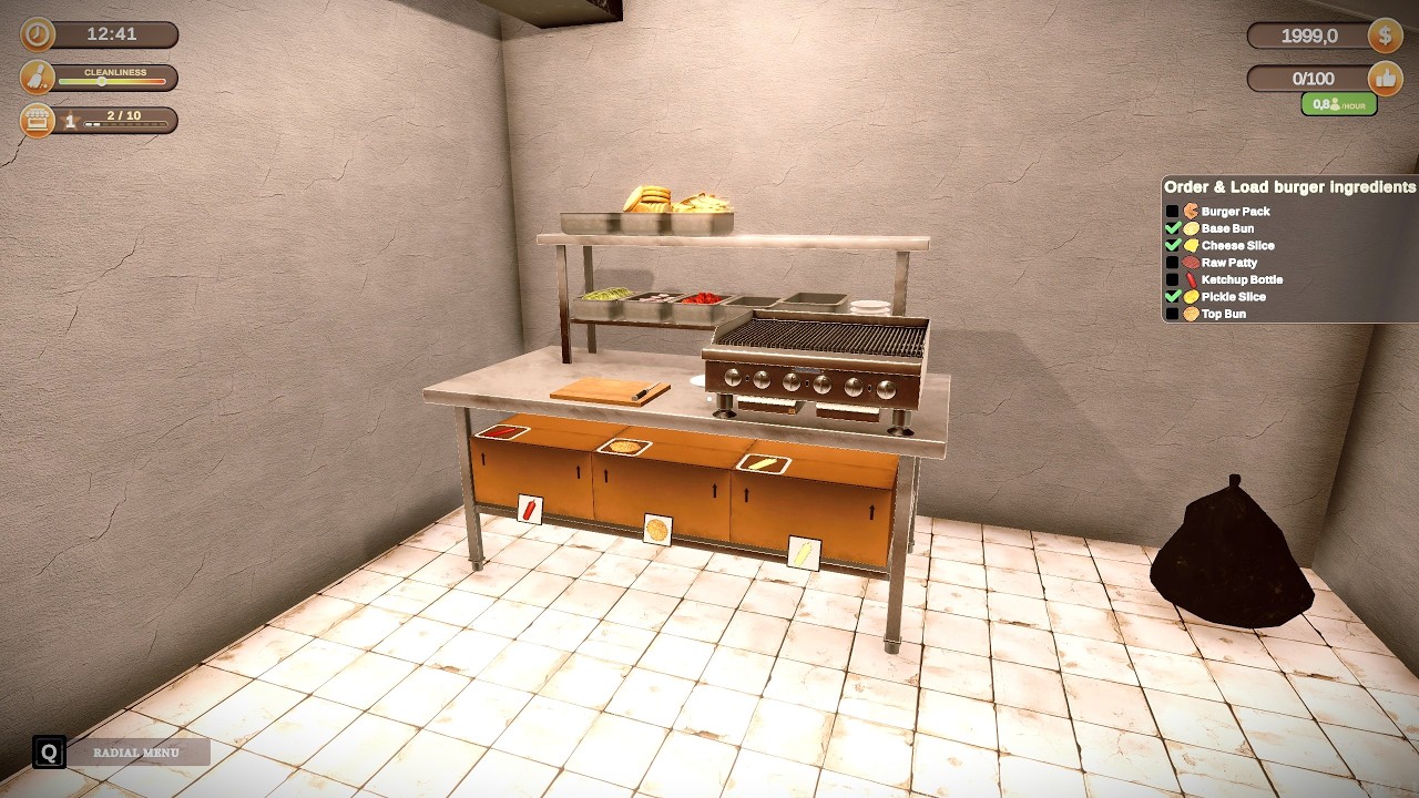 CORNER KITCHEN FAST FOOD SIMULATOR PC GAMEPLAY TEST